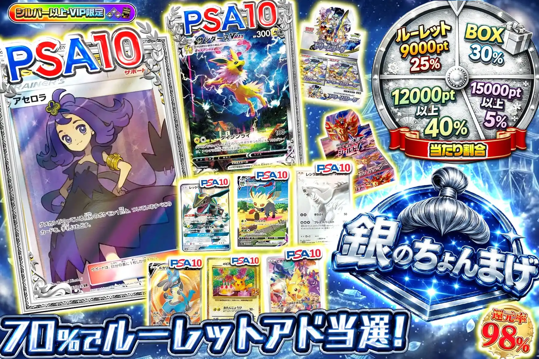 銀のちょんまげ