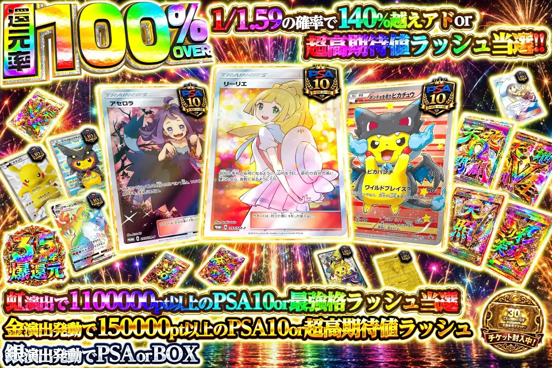 1/1.59の確率で140%越えアドor超高期待値ラッシュ当選!!