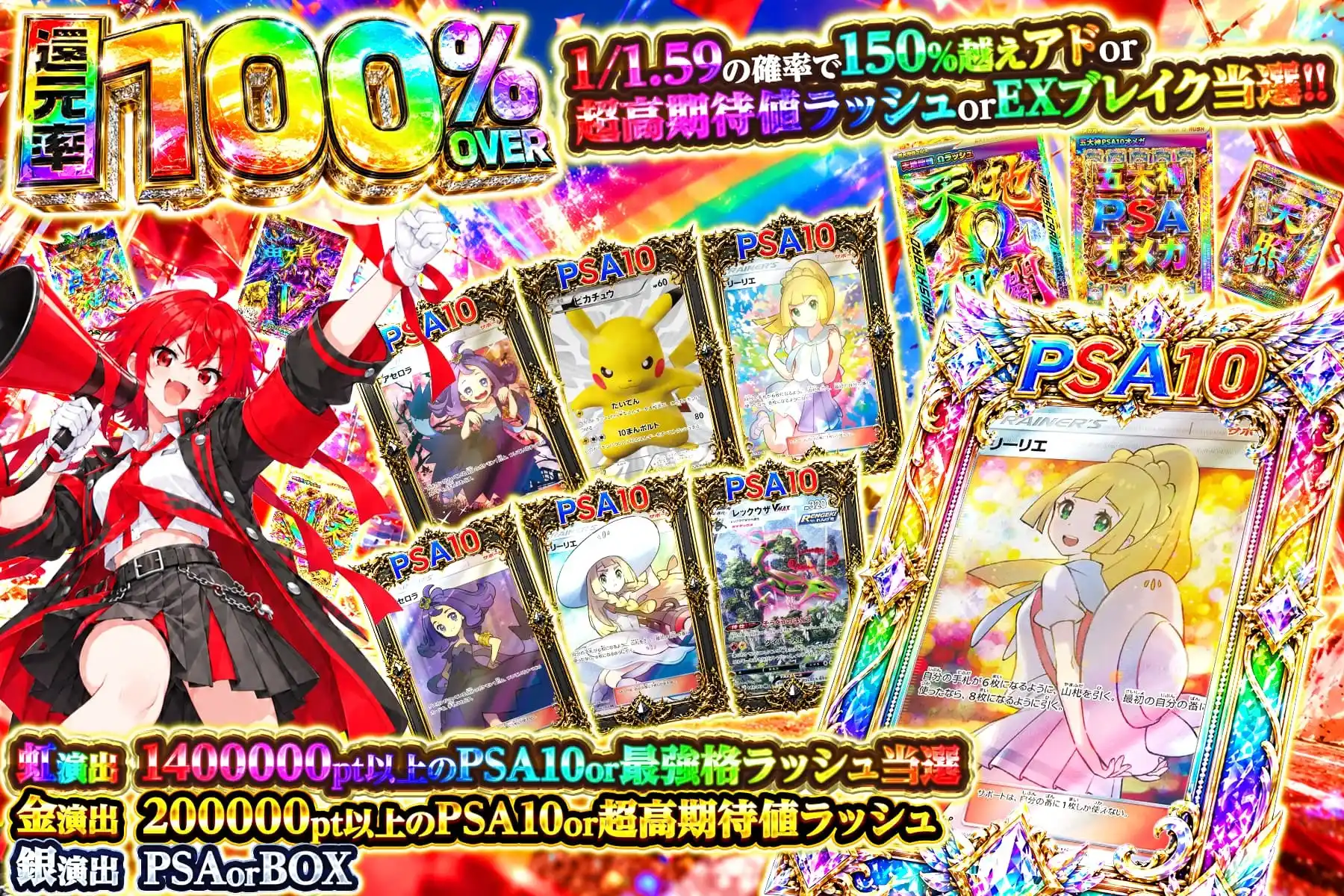 還元率100%OVER
